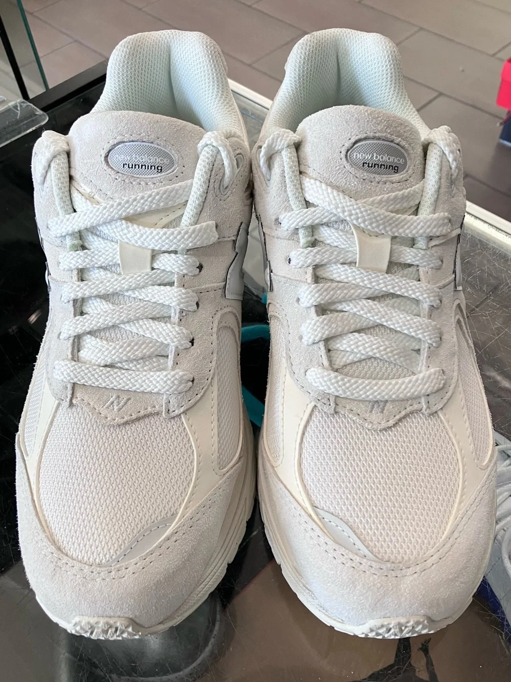 New Balance 2002R White Grey Size 8.5